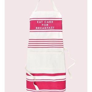 Kate Spade Diner Stripe Eat Cake Breakfast Apron